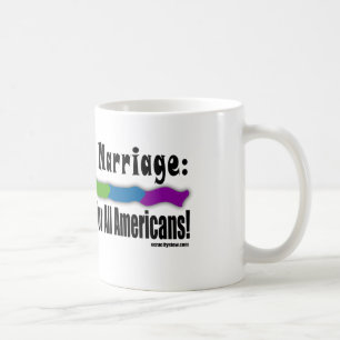 Café Taza matrimonial de la igualdad de la miseria