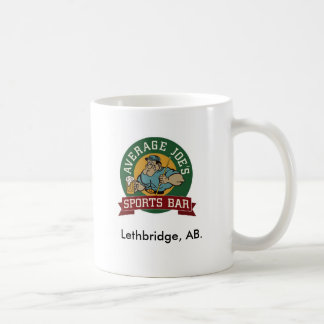 CAFÉ TAZA MEDIA DE LA BARRA DE DEPORTES DE JOE