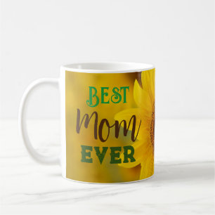 Café Taza Mejor Mamá del Mundo de Girasol Regalo de Mad