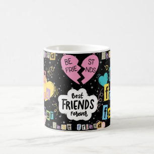 Café Taza Mejores Amigos Para Siempre con Niños de Dibu