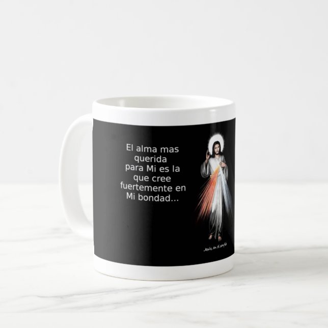 Café Taza mensaje de Jesus misericordioso (Anverso izquierdo)