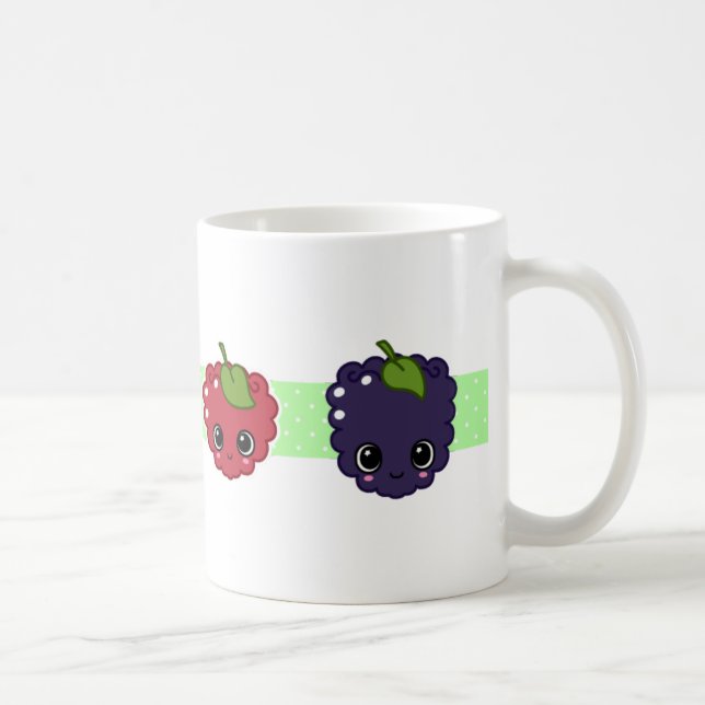 Café Taza mezclada feliz de la baya (Derecha)