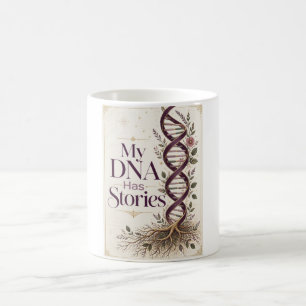 Café Taza Mi ADN Tiene Historias   Regalo de Ascendenci