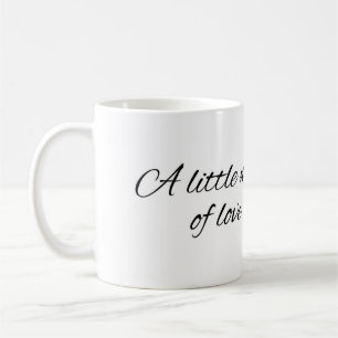 Café Taza Minimal Una Pequeña Nota de Amor