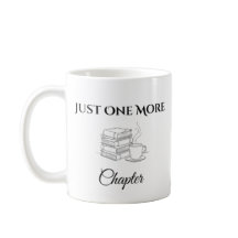 Taza Minimalista de Libro Just One More Chapter