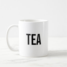 Café Taza minimalista de té