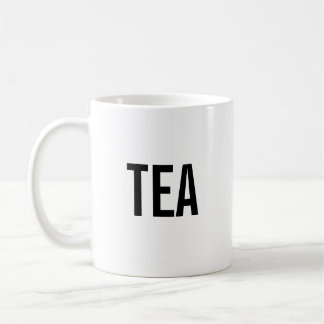 Café Taza minimalista de té