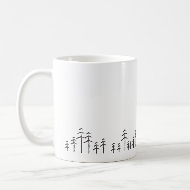 Café Taza minimalista de Treescape (Izquierda)