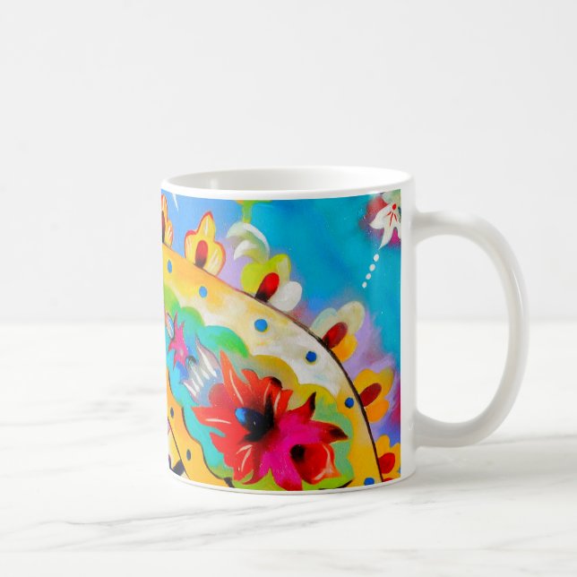 Café taza modelada gitano brillante de Paisley (Derecha)