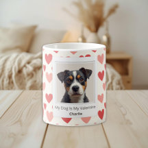 Taza moderna de San Valentín personalizada para pe