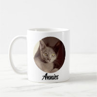 Taza moderna personalizada con nombre y foto de ma