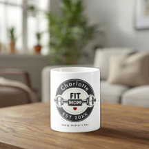 Taza moderna personalizada para mamá en el día de