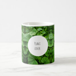 Café taza monograma amante de las plantas