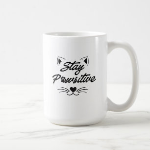 Café Taza Motivacional para Amantes de Gatos 'Mantén la