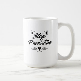 Café Taza Motivacional para Amantes de Gatos 'Mantén la