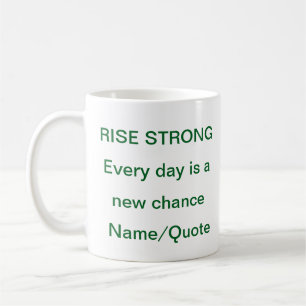 Café Taza Motivacional Rise Strong - Cita de Empoderami