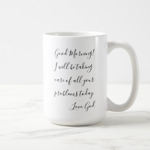 Café Taza motivadora alegre de la buena mañana
