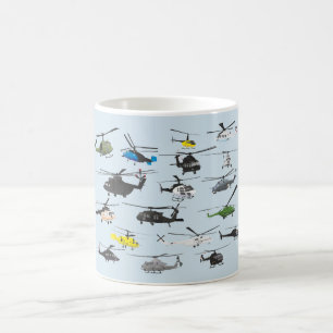 Café Taza múltiple de los helicópteros