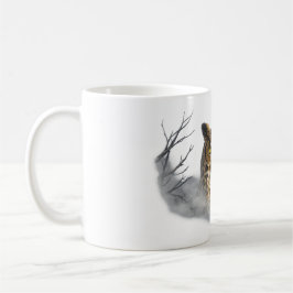 Café Taza Mystic Owl in Fog – Arte de Animales del Bosq