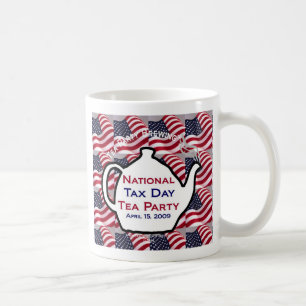 Café Taza nacional de la fiesta del té del día del