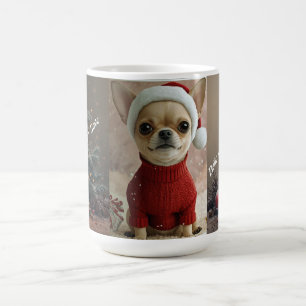 Café Taza Navideña de Chihuahua Adorable Regalo de Fi