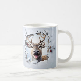 Café Taza Navideña de Reno Adorable | Taza de Invierno 