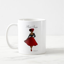 Café Taza negra de los Pinups - Carmen