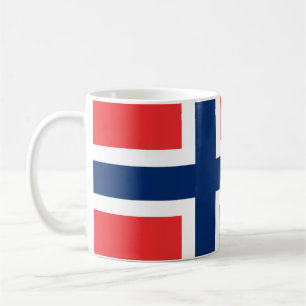 Café Taza noruega de la bandera