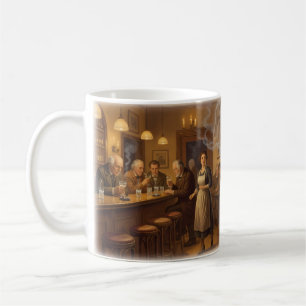 Café Taza nostálgica de Piano Man — Escena de bar en no