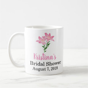 Café Taza nupcial de la ducha del favor
