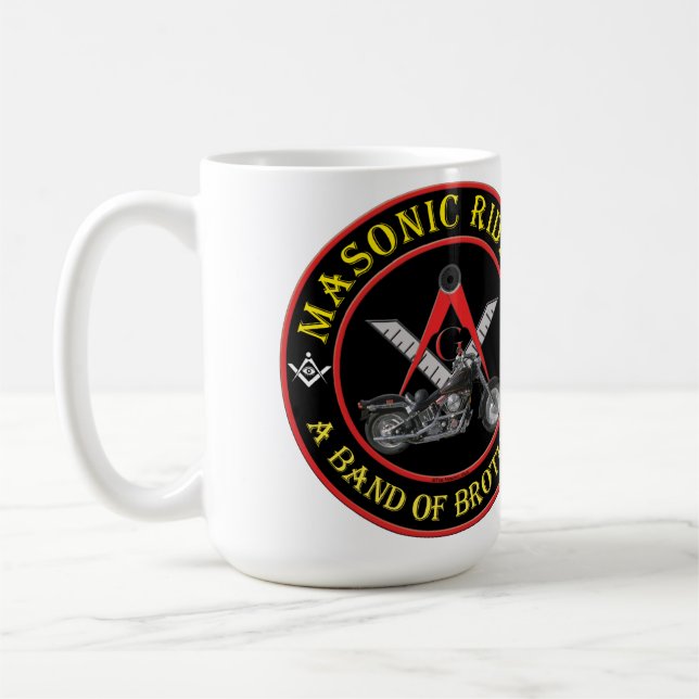 Café Taza o stein masónica de los jinetes (Izquierda)