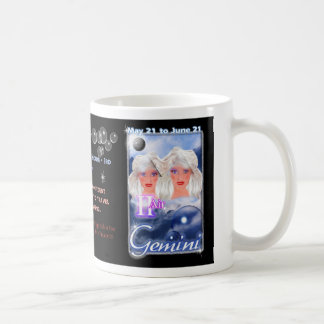 Café Taza o taza del zodiaco de los géminis
