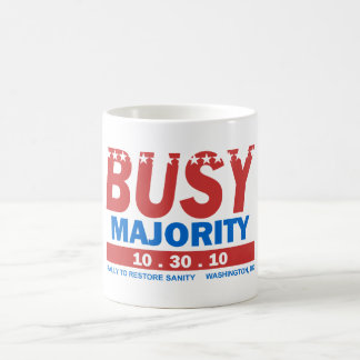 Café Taza ocupada de la mayoría