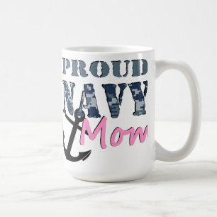 Café Taza orgullosa de la mamá de la marina de guerra