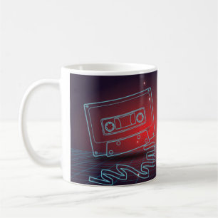 Café Taza Outrun de cinta de casete de audio Retro 80s