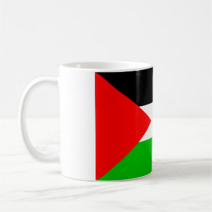 Café Taza palestina de la bandera