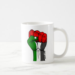 Café Taza palestina del puño de Carlos Latuff