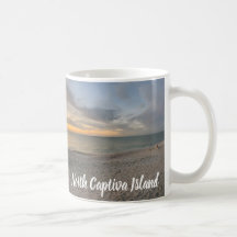 Taza panorámica de encargo de la foto - puestas