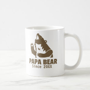 Café Taza Papá Oso Marrón Desde el Año de la Paternidad