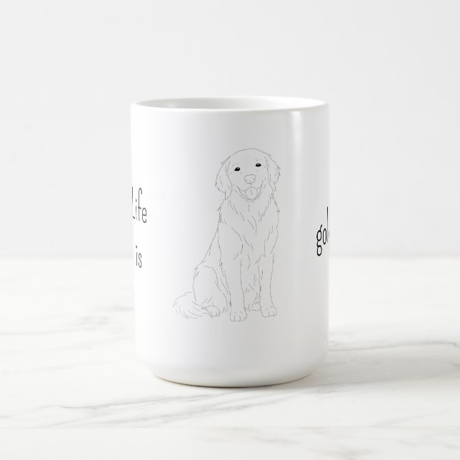 Café Taza para amantes de golden retriever (Centro)