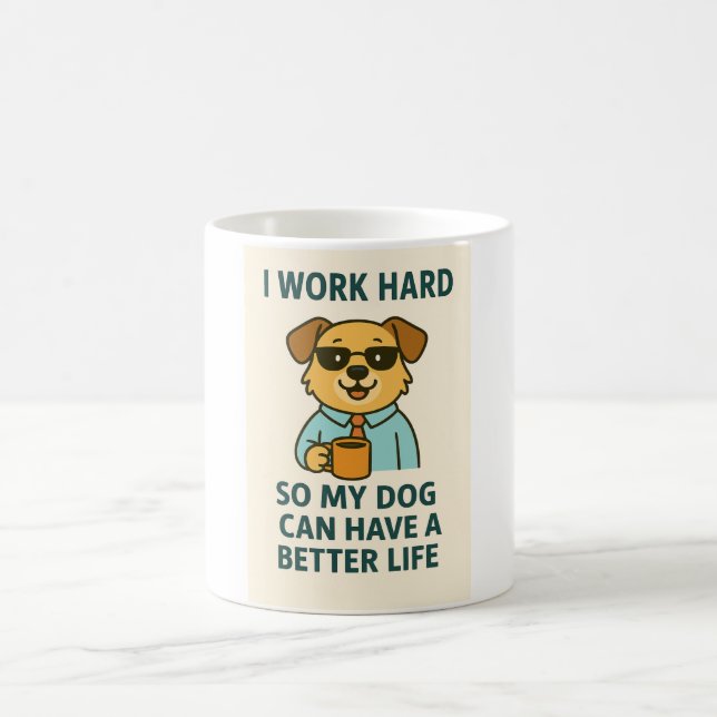 Café Taza para amantes de perros divertidos (Centro)