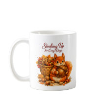 Taza para Ardilla de Días Acogedores – Otoño Wa