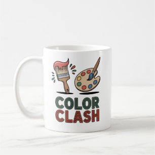 Café Taza para artista de Color Clash – Regalo divertid