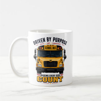 Café Taza para conductor de autobús escolar impulsado p