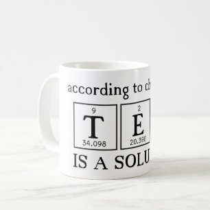 Café Taza para el profesor de la química