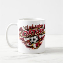 Taza para fanático de fútbol de Qatar | Soporte pa