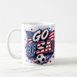 Café Taza para fanático de fútbol patriótico ¡Ve USA |