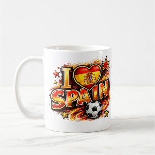 Café Taza para fanático del fútbol de España Taza pat