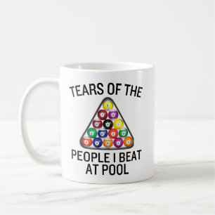 Café Taza para jugador de billar pool
