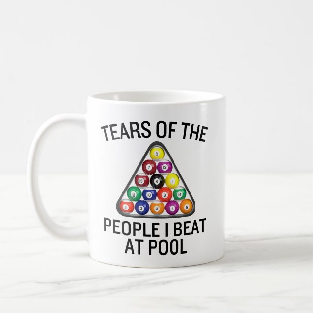 Café Taza para jugador de billar pool (Izquierda)